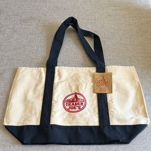 Trader Joe's Designer Reusable Canvas Tote Bag